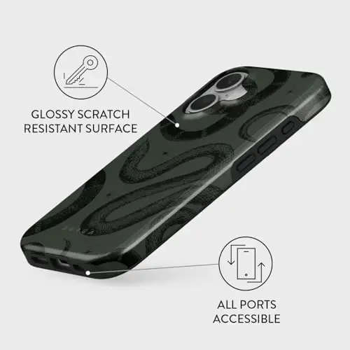 iPhone 16 için BURGA Telefon Kılıfı - Sevimli, Trend, Estetik, Desenli Telefon Kapağı, Sert Kabuk Koruma - Kadınlar ve Erkekler için Apple iPhone 16 Kılıfına uyar - 3