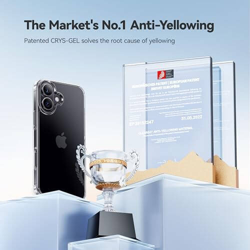 CASEKOO for iPhone 16 Case Crystal Clear, [100% Ultra-Clear Transparency] [12FT Mil-Grade Protection] [Anti-Yellow Tech] Transparent Slim Cover for iPhone 16 Case 6.1 inch, Clear - 10