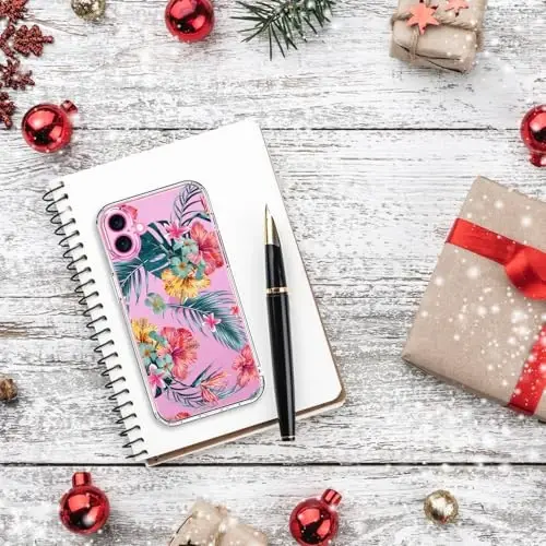 bicol for iPhone 16 Case with Screen Protector, Enhanced Camera Protection, Crystal Acrylic Clear with Fashionable Designs for Girls Women, Slim Fit Protective Phone Cover 6.1