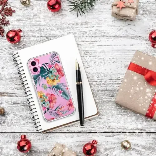 bicol for iPhone 16 Case with Screen Protector, Enhanced Camera Protection, Crystal Acrylic Clear with Fashionable Designs for Girls Women, Slim Fit Protective Phone Cover 6.1