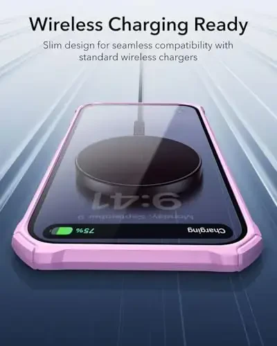 ESR for iPhone 16 Case, Military-Grade Protection with Shock-Absorbing Corners, Scratch-Resistant and Anti-Yellowing Acrylic Back, Slim Protective Phone Case, Air-Armor Series, Frosted Purple - 6