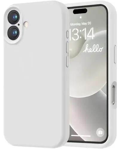 LOVE 3000 Designed for iPhone 16 Case, Premium Silicone with [Soft Anti-Scratch Microfiber Lining] Shockproof Protective Phone Case for Men Women Girls 6.1