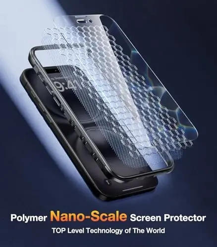 Diaclara Designed for iPhone 16 Case, Full Body Rugged Case with Built-in Touch Sensitive Anti-Scratch Screen Protector, with Camera Protection for iPhone 16 6.1