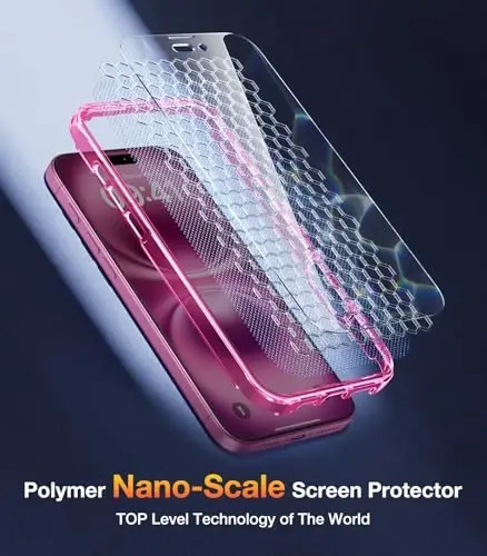 Diaclara Designed for iPhone 16 Case, Full Body Rugged Case with Built-in Touch Sensitive Anti-Scratch Screen Protector, Upgraded [Full Camera Protection] for iPhone 16 6.1
