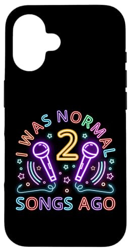 iPhone 16 Karaoke Singer 80s Retro Vintage I Was Normal 2 Songs Ago Case - 1