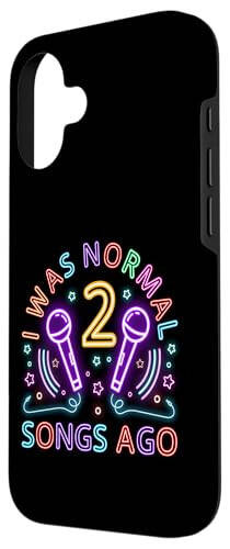 iPhone 16 Karaoke Singer 80s Retro Vintage I Was Normal 2 Songs Ago Case - 2