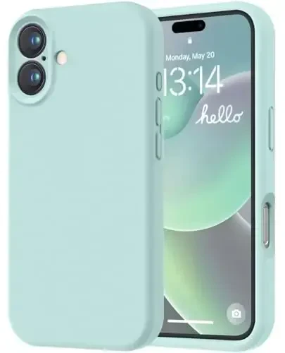 LOVE 3000 Designed for iPhone 16 Case, Premium Silicone with [Soft Anti-Scratch Microfiber Lining] Shockproof Protective Phone Case for Men Women Girls 6.1