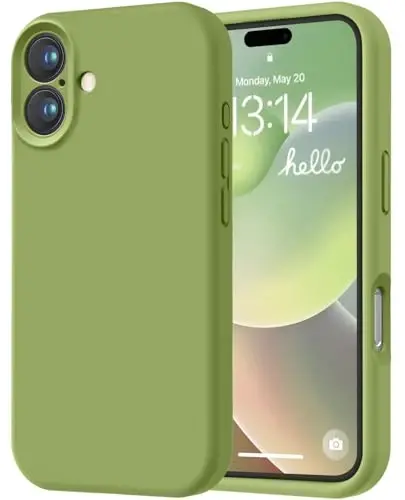 LOVE 3000 Designed for iPhone 16 Case, Premium Silicone with [Soft Anti-Scratch Microfiber Lining] Shockproof Protective Phone Case for Men Women Girls 6.1