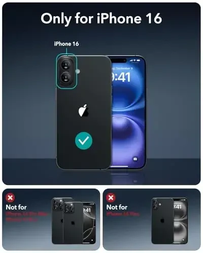 ESR for iPhone 16 Case, Camera Control, Compatible with MagSafe, Shockproof Military-Grade Protection, Magnetic Phone Case for iPhone 16, Classic Hybrid Case (HaloLock), Clear - 2