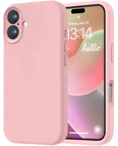 LOVE 3000 Designed for iPhone 16 Case, Premium Silicone with [Soft Anti-Scratch Microfiber Lining] Shockproof Protective Phone Case for Men Women Girls 6.1