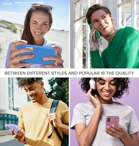 Vooii Compatible with iPhone 16 Case, Liquid Silicone Upgrade [Camera Protection] [Soft Anti-Scratch Microfiber Lining] Shockproof Phone Case for iPhone 16 6.1 inch - Light Purple - 6