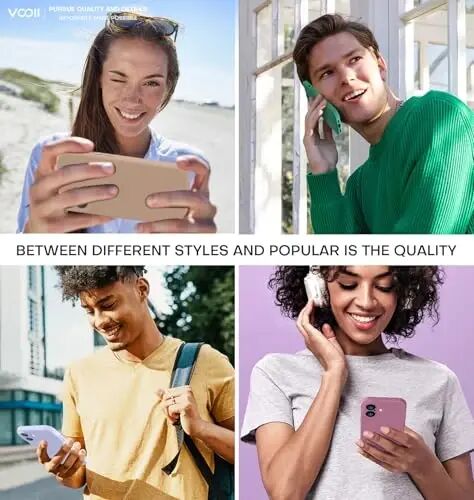 Vooii Compatible with iPhone 16 Case, Liquid Silicone Upgrade [Camera Protection] [Soft Anti-Scratch Microfiber Lining] Shockproof Phone Case for iPhone 16 6.1 inch - Lavender Purple - VOOII