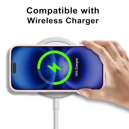 LoeoeL for iPhone 16 Case Clear, Transparent Hybrid 16 Phone Case [Hard Plastic & Soft Silicone Bumper] Acrylic Non Yellowing Thin Slim Protective Cover for Women, Light Pink - 7