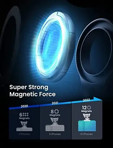 iPhone 16 MagSafe avtomobil o'rnatgichi uchun LISEN, [Tez o'rnatish] Ultra magnitli uzun tutqichli Mag Safe avtomatik telefon ushlagichi, iPhone 16 Pro Max 15 14 13 12 Plus Mini erkaklar ayollar uchun avto aksessuarlar, kumush - 4