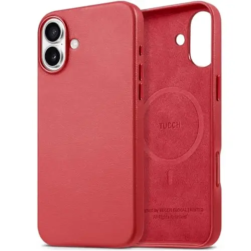 TUCCH PU Leather Case for iPhone 16 Plus (6.7