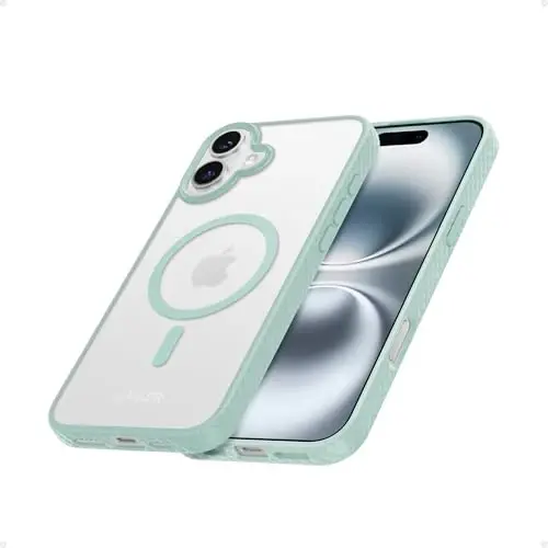 Anker MagGo Matte Magnetic Phone Case for iPhone 16 Plus, Ultra-Slim, Scratch-Resistant, Durable Protective Cover, Compatible with MagSafe, Green - 1