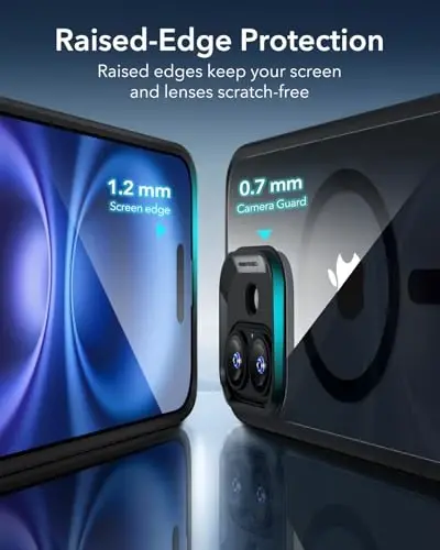 ESR for iPhone 16 Plus Case for MagSafe, Camera Control, Clear Black | Ultra Slim, 3X Military-Grade Drop Protection, Magnetic Phone Case, Impact Absorbing, Resists Scratches - 4
