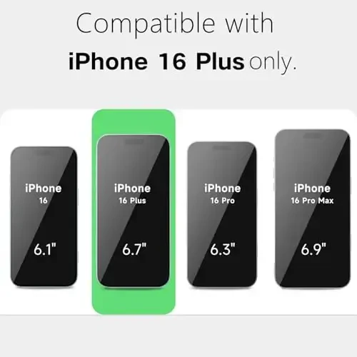 LoeoeL for iPhone 16 Plus Case Clear, Transparent Hybrid 16 Plus Phone Case [Hard Plastic & Soft Silicone Bumper] Acrylic Non Yellowing Thin Slim Protective Cover for Women, Neon Hot Pink - LOEOEL (1)