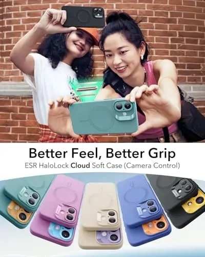 ESR for iPhone16 Plus Case with MagSafe, Supports Magnetic Charging, Smooth & Slim Silicone Case, Shockproof, Full Screen and Camera Protection, Soft Microfiber Lining,Teal - 3