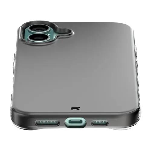 REBEL Air Case for iPhone 16 Plus [Air² Series] Compatible With MagSafe, Strong Magnets, Grippy Sides, Slim & Lightweight TPU Cover, Protective Corners, Raised Lens Ring, 6.7-in 16+ Phone 2024 (Black) - 4