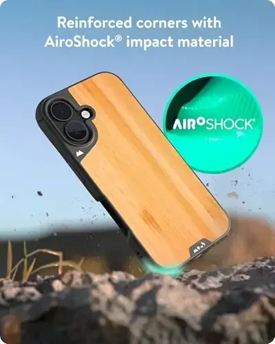 Mous for iPhone 16 Plus Case MagSafe Compatible - Limitless 6.0 - Bamboo - Protective Shockproof Phone Cover - 3