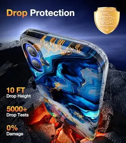 Diaclara Designed for iPhone 16 Plus Case 6.7 Inch,Upgraded [Full Camera Protection] Full Body Rugged Clear Bumper Case w/Built-in Screen Protector for 16Plus,Black - 3