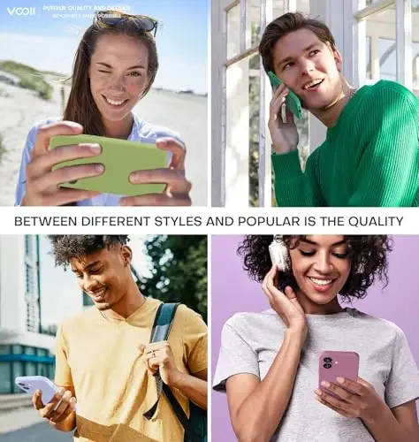 Vooii Compatible with iPhone 16 Plus Case, Liquid Silicone Upgrade [Camera Protection] [Soft Anti-Scratch Microfiber Lining] Shockproof Phone Case for iPhone 16 Plus 6.7 inch - Cedar Green 