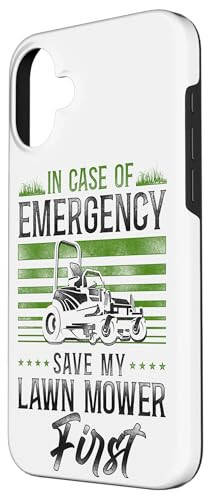 iPhone 16 Plus Lawn Mower Mowing Dad Father Landscaper Vintage Tractor In Case - 2