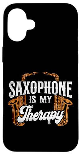 iPhone 16 Plus Saxophone Saxophone Is My Therapy Case - 1