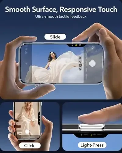 iPhone 16 Plus uchun ESR g‘ilofi, kamera boshqaruvi, MagSafe bilan mos, zarbga chidamli harbiy darajadagi himoya, iPhone 16 Plus uchun magnitli telefon g‘ilofi, klassik gibrid g‘ilof (HaloLock), tiniq - 5