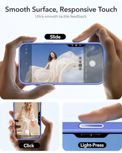 iPhone 16 Plus uchun ESR g‘ilofi, MagSafe bilan mos keluvchi kamera boshqaruv tugmasi, harbiy darajadagi himoya g‘ilofi, o‘rnatilgan yashirin tayanchli telefon g‘ilofi, tirnalishga chidamli orqa qopqoq, klassik seriya, tiniq ko‘k - 5