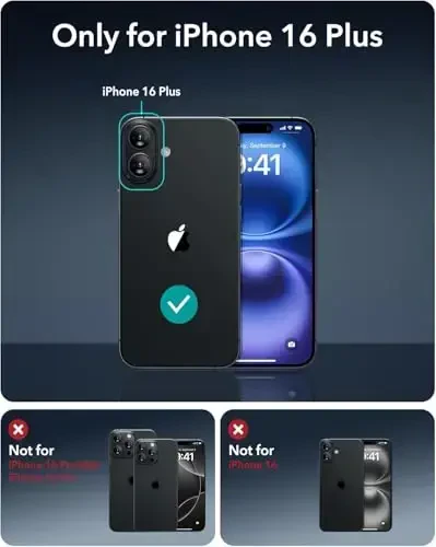 iPhone 16 Plus uchun MagSafe bilan ESR g‘ilofi, magnit zaryadlashni qo‘llab-quvvatlaydi, silliq va ingichka silikon g‘ilof, zarbga chidamli, to‘liq ekran va kamera himoyasi, yumshoq mikrofiber astar, Teal - ESR (1)