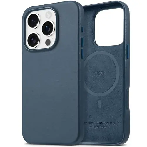 TUCCH PU Leather Case for iPhone 16 Pro (6.3
