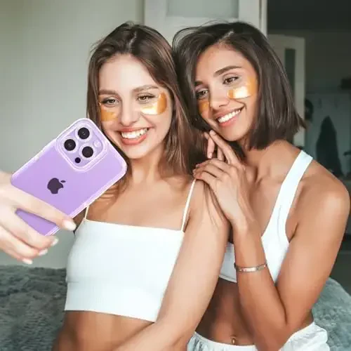 ZTOFERA Designed for iPhone 16 Pro 6.3 inch,Sparkly Cute Purple Case for Women Girls,Glitter Bling Flexible Soft TPU Silicone Bumper Protective Cover for iPhone 16 Pro,Purple - 6