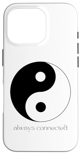 iPhone 16 Pro Always Connected Yin & Yang Zen - harmony saying Case - 1