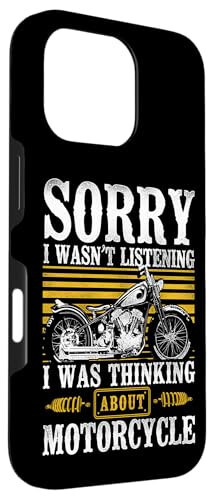 iPhone 16 Pro Classic Motorcycle Biker Sorry I Wasn't Listening I Was Case - 3