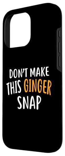 iPhone 16 Pro Ginger Snap Gömlek Eğlenceli Zencefil Kızıl Gömlekler Zencefil Kılıfı Yapma - 2