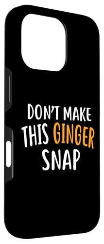 iPhone 16 Pro Ginger Snap Gömlek Eğlenceli Zencefil Kızıl Gömlekler Zencefil Kılıfı Yapma - 3