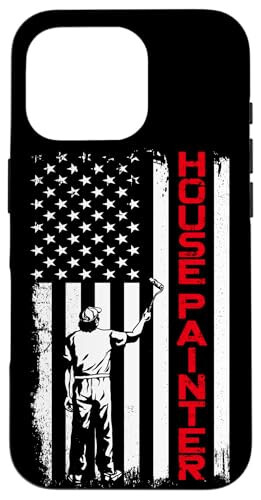 iPhone 16 Pro House Painter Decorator American Flag Vintage House Painter Case - 1