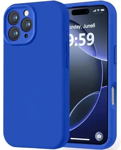 LOVE 3000 Designed for iPhone 16 Pro Case, Premium Silicone with [Soft Anti-Scratch Microfiber Lining] Shockproof Protective Phone Case for Men Women Girls 6.3