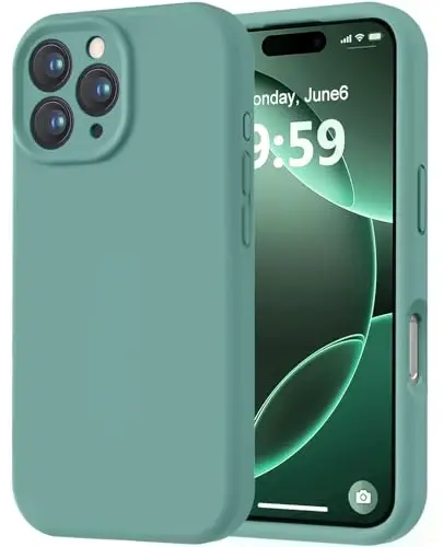 LOVE 3000 Designed for iPhone 16 Pro Case, Premium Silicone with [Soft Anti-Scratch Microfiber Lining] Shockproof Protective Phone Case for Men Women Girls 6.3