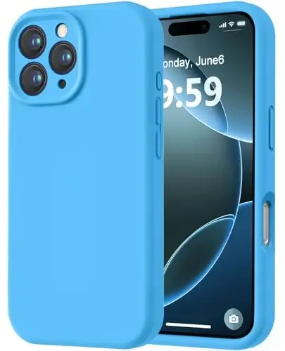 LOVE 3000 Designed for iPhone 16 Pro Case, Premium Silicone with [Soft Anti-Scratch Microfiber Lining] Shockproof Protective Phone Case for Men Women Girls 6.3