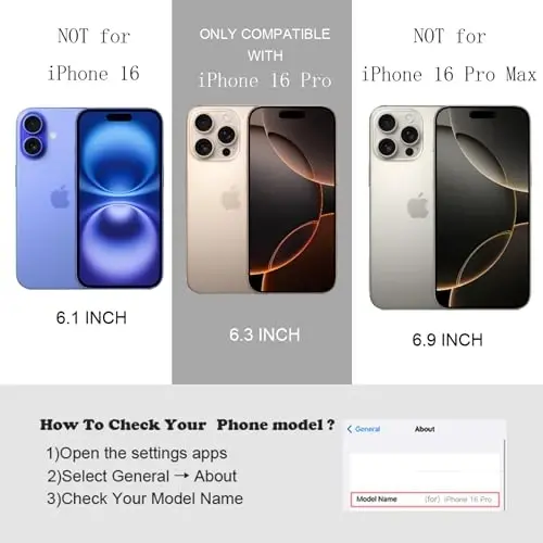 FABSPARK Phone Case for iPhone 16 Pro Case,Simple Wave Design Wavy Frame Soft Silicone Aesthetic for iPhone 16 Pro,Deep Purple - 4