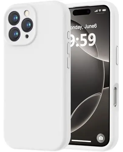 LOVE 3000 Designed for iPhone 16 Pro Case, Premium Silicone with [Soft Anti-Scratch Microfiber Lining] Shockproof Protective Phone Case for Men Women Girls 6.3