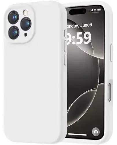 LOVE 3000 Designed for iPhone 16 Pro Case, Premium Silicone with [Soft Anti-Scratch Microfiber Lining] Shockproof Protective Phone Case for Men Women Girls 6.3