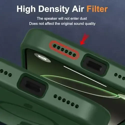 MOCCA Strong Magnetic for iPhone 16 Pro Phone Case, [Compatible with Magsafe][16FT Mil-Grade Drop Protection] Slim Thin Translucent Matte Protective Cover Case for iPhone 16 Pro Case, Midnight Green - 6