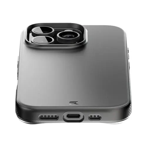 REBEL Air Case for iPhone 16 Pro [Air² Series] Strong MagSafe Compatible, Grippy Sides, Slim & Lightweight TPU Cover, Protective Corners, Raised Lens Ring, 6.3 Inch Phone 2024 (Black) - 4