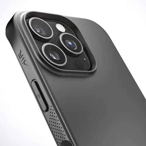 REBEL Air Case for iPhone 16 Pro [Air² Series] Strong MagSafe Compatible, Grippy Sides, Slim & Lightweight TPU Cover, Protective Corners, Raised Lens Ring, 6.3 Inch Phone 2024 (Black) - 5