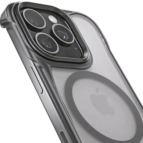 REBEL Case for iPhone 16 Pro [Frosted Flex Series] Exposed Sides for Comfort, Strong MagSafe Compatible, Clear Matte Texture, Protective Shockproof, Upgraded Frameless Cover, 6.3 Inch Phone 2024 - 5