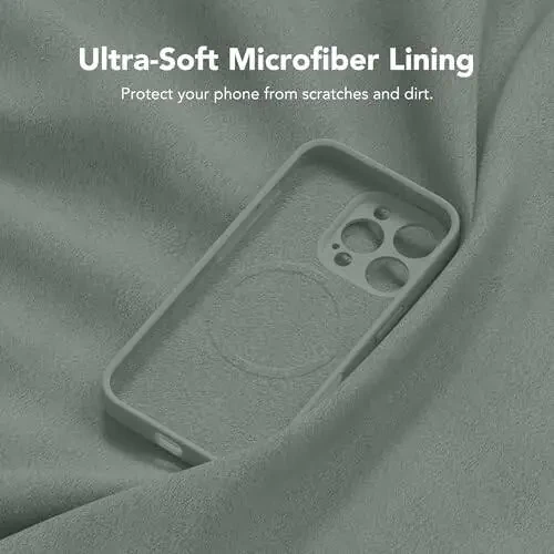 SuydanBox Magnetic for iPhone 16 Pro Case, Compatible with MagSafe, [Full Camera Protection][Screen Protector] Silicone Shockproof Protective Phone Case for iPhone 16 Pro 6.3